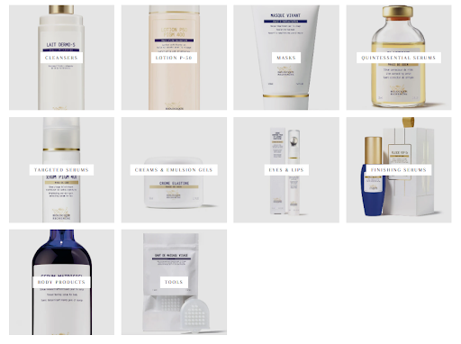 Products of Biologique Recherche