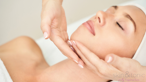 A luxurious Biologique Recherche facial in progress, featuring lymphatic drainage and signature skincare boosters.