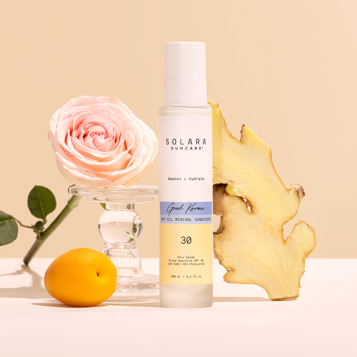 Solara Suncare Dry Oil Mineral Sunscreen - Awaken and Hydrate